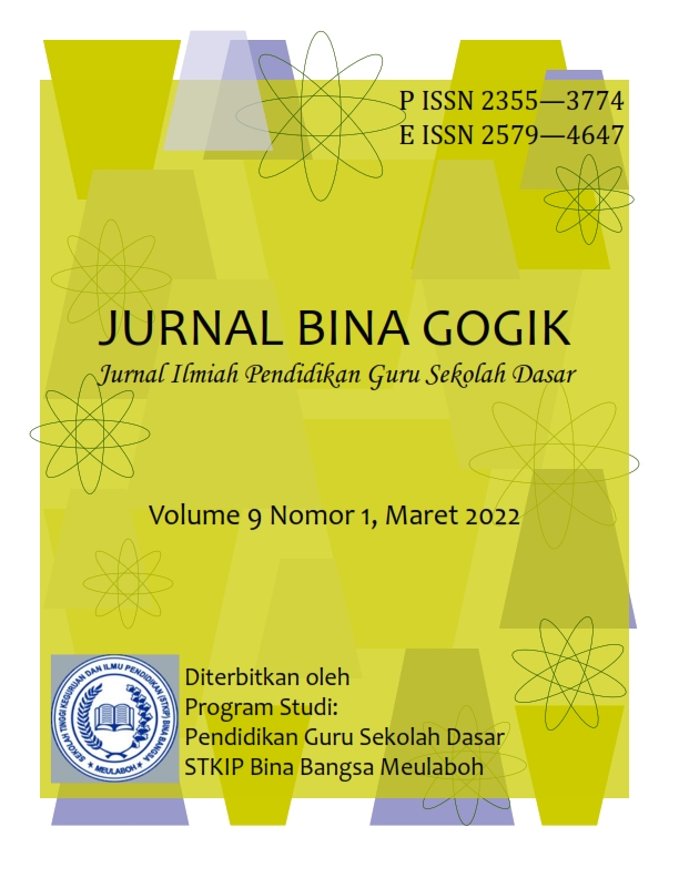 					View Vol. 9 No. 1 (2022): JURNAL BINAGOGIK
				